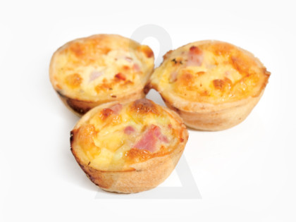 Quiche de Queijo e Fiambre Mini